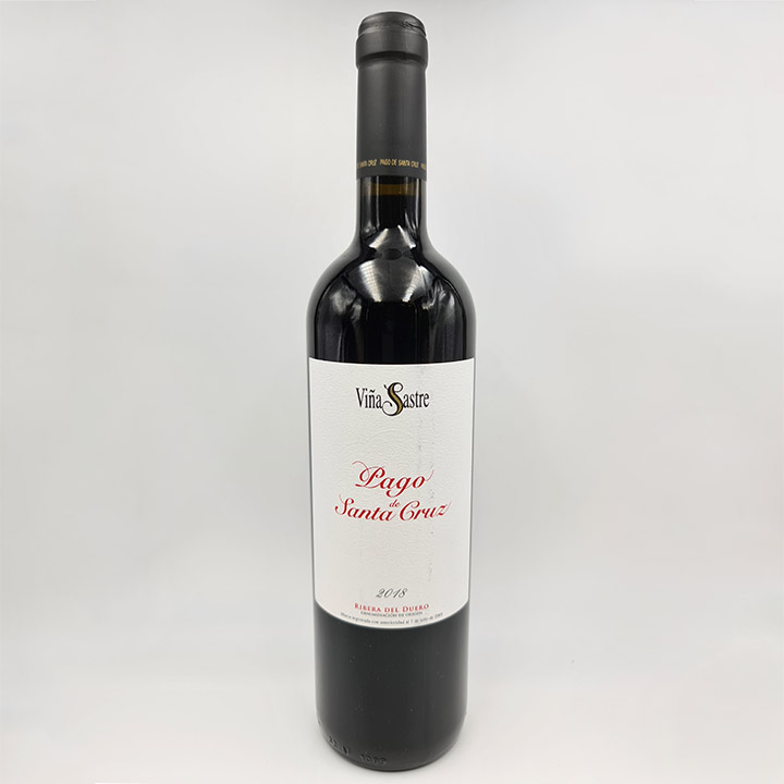 Pago de Santa Cruz. Elegante vinho tinto de Ribera del Duero, envelhecido em carvalho.