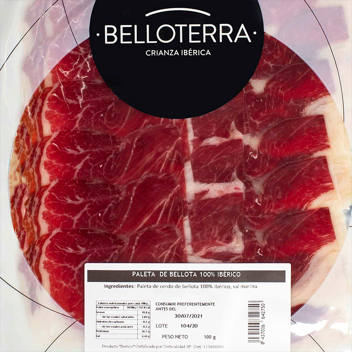Paleta de bellota 100% ibérico - BELLOTERRA