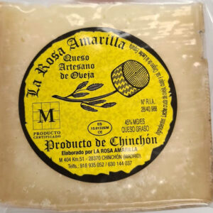 Yellow rose cheese - artisan cheese from Madrid